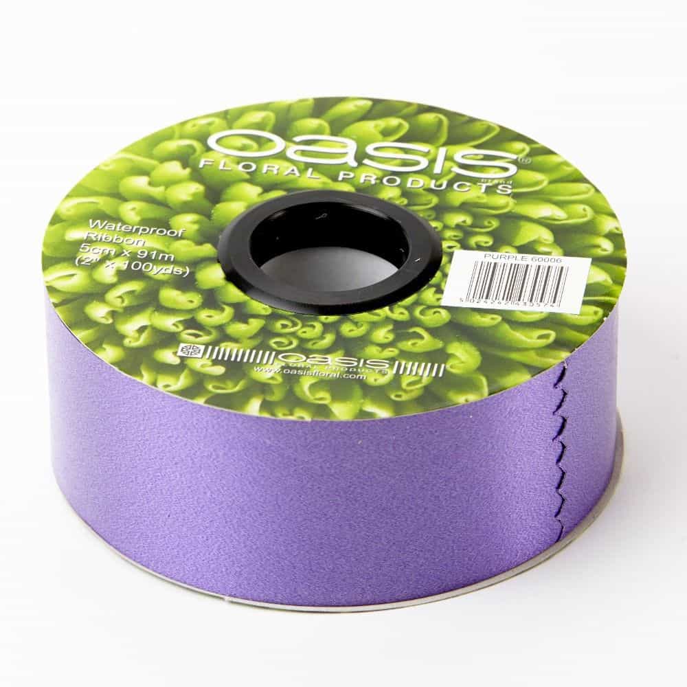 Poly Ribbon 50mm x 100yards Assorted Colours