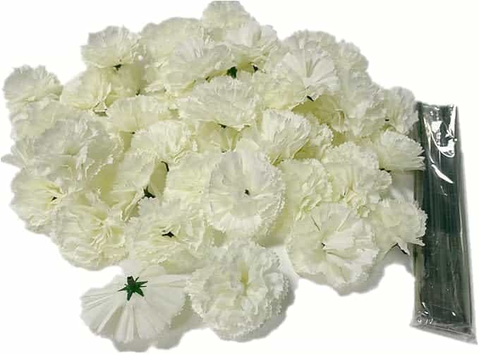 Silk Carnation Heads