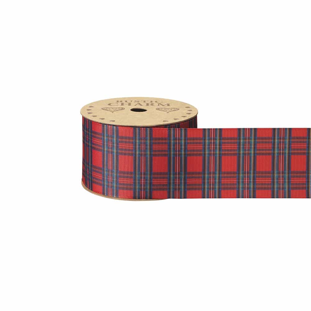 Festive Forest Tartan Ribbon - 50mm x 10m