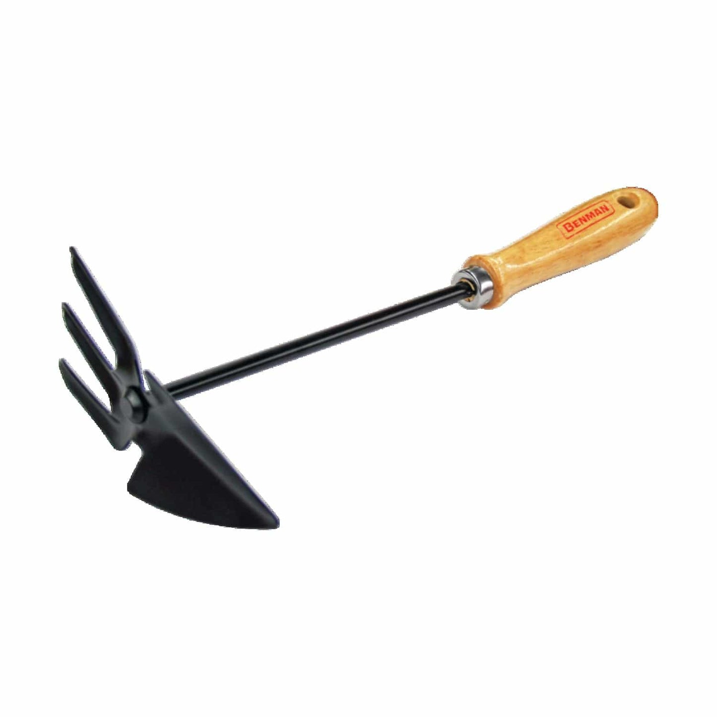Spade - Rake With Wood Handle, BENMAN, 3-TEETH