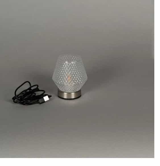 Rechargeable Candle Glass Clear