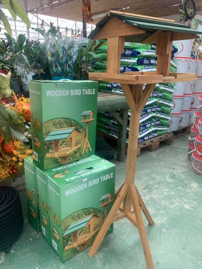 Wooden Flat Pack Bird Table