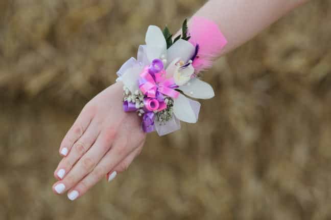 Wrist Corsages in a Range of Colours