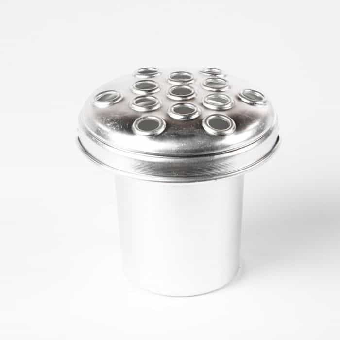 Grave Vase Silver 4.5inches x 5