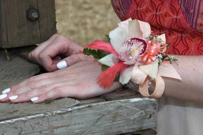 Wrist Corsages in a Range of Colours