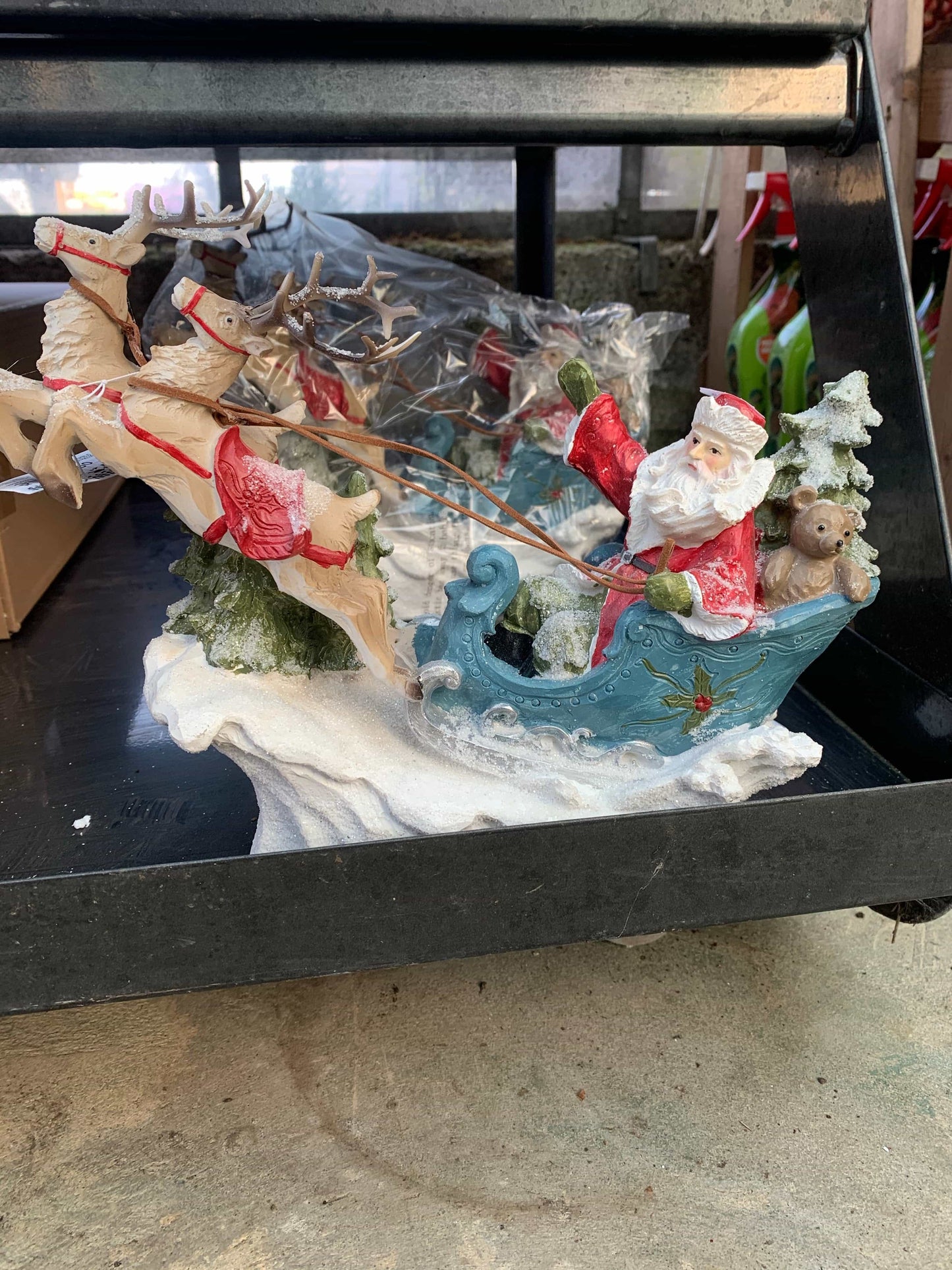 Yuletide Santa on Sleigh