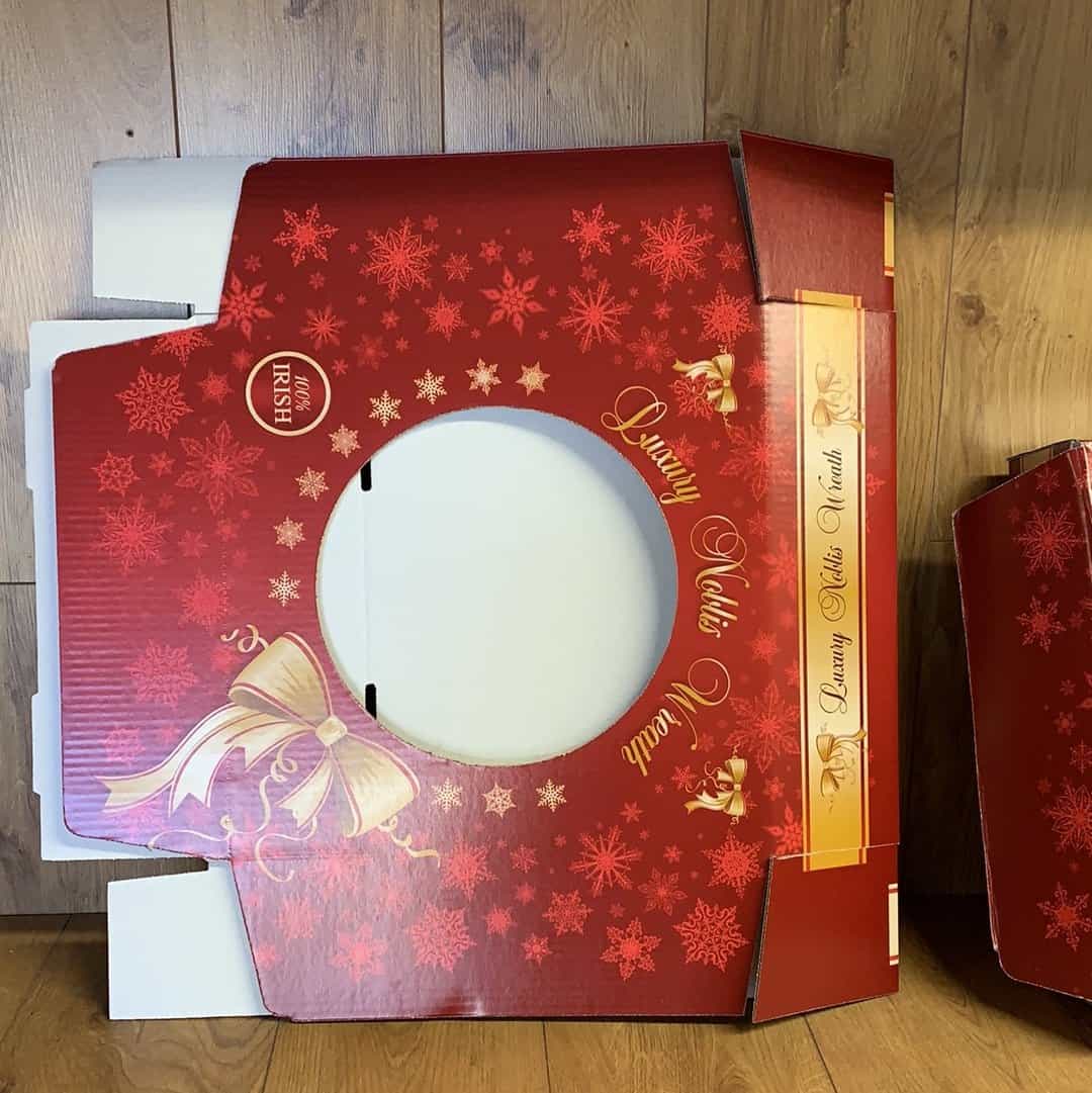 Gift Box for Christmas Wreath Pack of 4