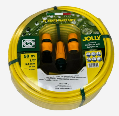 JOLLY GARDEN HOSE 1/2 Inch with spray kits