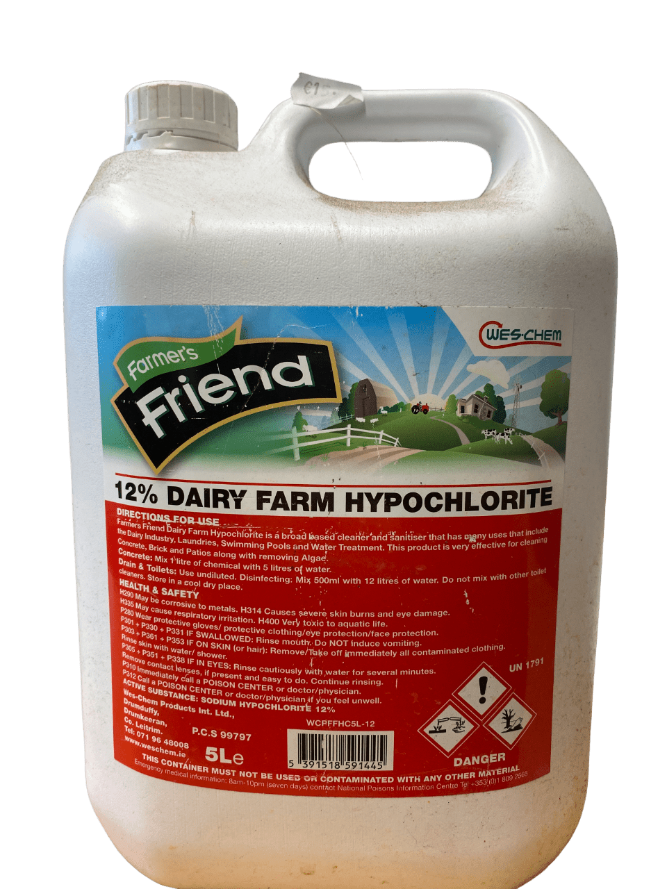 5 Liters Farmer's Friend Concrete cleaning treatment fluid'