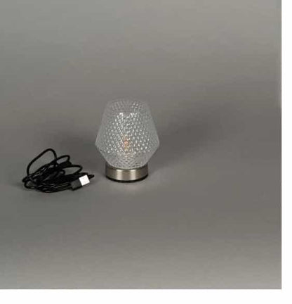 Rechargeable Candle Glass Clear