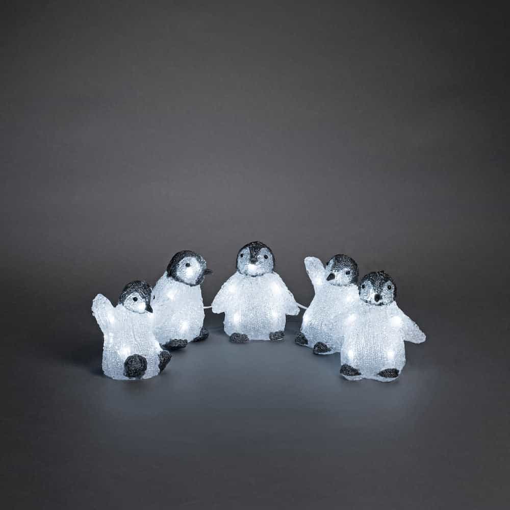 Acrylic Penguin 5 piece set
