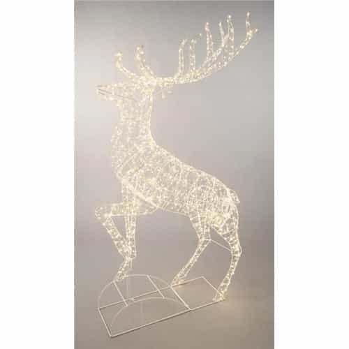 STANDING REINDEER 200CM WITH WARM WHITE LIGHTS