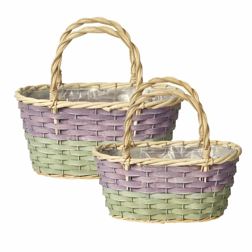 Shopper Lined Baskets (Set of 2)