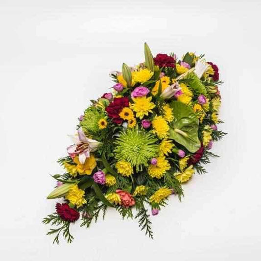 <p>A large arrangement to celebrate ones passing</p>